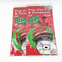 2 Deco Discs Pop-Out CD + Ornament Elvis Alabama Country Christmas Album 1993 - £23.58 GBP