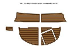 2001 Sea Ray 225 Weekender Swim Platform Pad Boat EVA Foam Teak Deck Floor Mat - £278.25 GBP