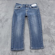 LA Idol USA Jeans Womens 5 29W Blue 5 Pocket Design Low Rise Capri Wear ... - £20.15 GBP