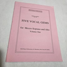 Five Vocal Gems for Mezzo-Soprano and Alto Volume 1 1992 HLH Music Publi... - $8.98