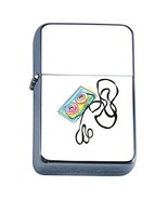 Casette Tape Flip Top Dual Torch Em1 Smoking Cigarette Silver Refillable... - $12.18 CAD