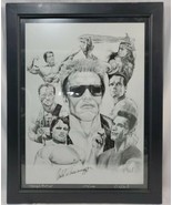  Arnold Schwarzenegger Original Montage Black&amp;White Art print #1542/2500... - $125.21 CAD