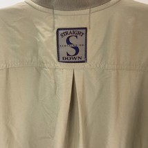 Vtg Shirt Straight Down Popover Sz L long sleeve 80s 90s banded bottom t... - $21.71