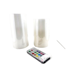 Mark Feldstein Flameless Color Changing LED Pillar Set with Remote NWT - £13.23 GBP