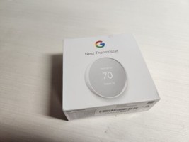 Google Nest G4CVZ GA01334-US Programmable Wi-Fi Smart Thermostat Snow  - £35.61 GBP