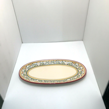 Bobby Flay Sevilla Oval Platter/Bread Tray Spanish Style, Hand Painted - £19.74 GBP