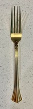 Vtg Classic Plume Gold Towle Oxford Hall Golden Collection Dinner Fork K... - $2.99