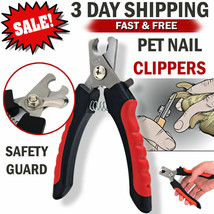 Pet Dog Cat Stainless Steel Professional Nail Toe Trimmer Clipper Grooming Tool - £16.01 GBP