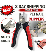 Pet Dog Cat Stainless Steel Professional Nail Toe Trimmer Clipper Groomi... - £15.71 GBP