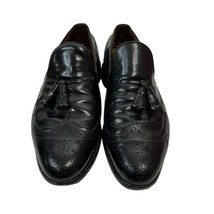 Allen Edmonds Size 10.5 A Berwick Leather Wingtip Tassel Black Loafer Shoe Men&#39;s - $32.62