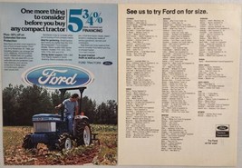1986 Print Ad Ford Compact Tractors 13 to 38-Horsepower Models  - £16.88 GBP