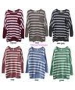 Japan Striped Chest Pocket Oversized Knit Sweater! FREE Size - £8.85 GBP