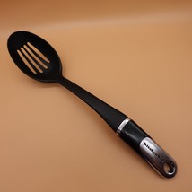 KitchenAid Slotted Spoon Skimmer Server Stir Large Black Heat Resistant ... - £10.17 GBP