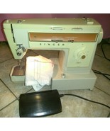 Nice Singer Stylist 543 Heavy Duty Sewing Machine Great Britain with ass... - $101.03 CAD
