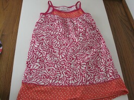 Hanna Andersson Girls sun Dress size 120 US 6-7 EUC Pink Orange - $255.81 MXN