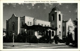 Vtg Postcard Ponca City Oklahoma OK - First Christian Church UNP Graycraft P8 - $5.89