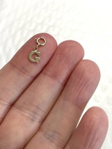 Gold Filled Initial G Letter Pendant Charm With Lock Clasp - £7.90 GBP