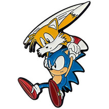 Tails and Sonic The Hedgehog Enamel Pin Blue - $18.98