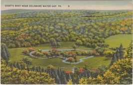 Giant&#39;s Boot Near Delaware Water Gap Pennsylvania PA Postcard Unused - £2.28 GBP