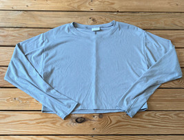 abound NWOT women’s Ribbed  long sleeve crop Top shirt size XS Grey C12 - £6.25 GBP