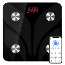 Weight Digital Body Fat Scales: Smart Bluetooth Bathroom Accurate Fit Compositio - £11.45 GBP