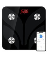 Weight Digital Body Fat Scales: Smart Bluetooth Bathroom Accurate Fit Co... - £11.40 GBP