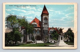 Public Library Building Dayton Ohio OH UNP WB Postcard O1 - £2.13 GBP