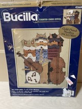 Vintage 2000 Bucilla WILDLY WESTERN Counted Cross Stitch Kit Sewing 7" x 8" New - $8.98