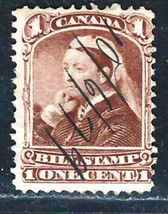 Canada 1868 Revenue Fine Used Bill Stamp FB37 - £1.01 GBP