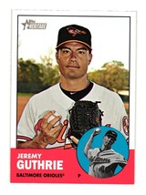 2012 Topps Heritage #417 Jeremy Guthrie Baltimore Orioles - $2.40