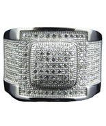 Bague De Fiançailles Pour Homme En Simili Diamant 2 CT En Or Blanc Plaqu... - $204.75 CAD