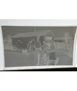 Vintage Photo Negative Child Bicycle 1940s Family Front Yard Kids - €11,86 EUR
