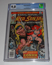 Marvel Feature # 7...CGC Blue 9.0 VF-NM grade...1976 comic--Red Sonja+ Conan-dx - £61.34 GBP