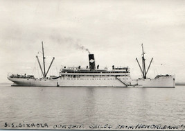Sixaola Steamship Sunk By U-Boat U-159 WWII Real Photo Postcard Rppc - £15.20 GBP