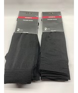 Trouser Socks Greenbrier Sz 4-8 Black Career Work Hosiery 10 Pairs Lot Polyester - $21.46