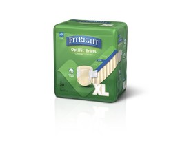 FitRight Ultra Adult Diapers, Disposable Incontinence Briefs with Tabs X... - $18.69