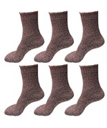 6 Pairs Womens Soft Winter Wool Thick Knit Thermal Warm Crew Cozy Boot S... - £10.97 GBP