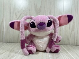 Disney Parks Lilo &amp; Stitch Angel purple pink small 9&quot; plush stuffed animal - £7.77 GBP