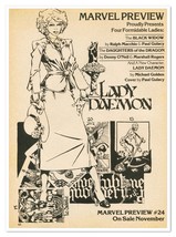 Lady Daemon Marvel Preview #24 Vintage 1980 Full-Page Newsprint Magazine Ad - $9.70