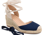Journee Collection Women Espadrille Slingback Wedge Sandals Monte Sz US ... - £21.14 GBP
