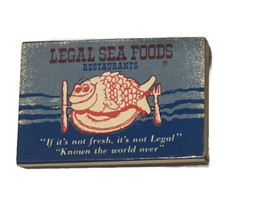 Legal Sea Foods Restaurant Boston Massachusetts MA Matchbox - £4.62 GBP