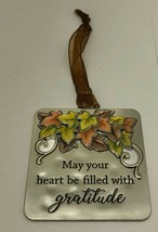 Ganz Blessed &quot;May Your Heart Be Filled With Gratitude&quot; Ornament - 2.25&quot; - £9.26 GBP