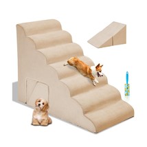7 Tiers Extra Wide Dog Stairs 33 inches High for High Beds, Multi-Purpos... - $296.99