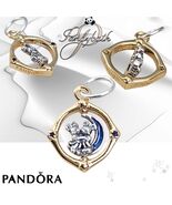 PANDORA Disney Mickey Mouse Minnie Mouse Spinning Moon Charm 762955C01 U... - €59,06 EUR