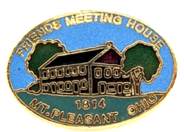 Friends Meeting House 1814 Mt Pleasant OH Pin Quaker Historical Landmark... - $12.99