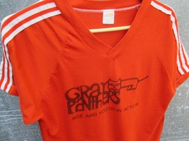 Vtg 70s Gray Panthers Age Youth in Action Sportswear V neck T Shirt Sz M... - £36.93 GBP