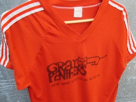 Vtg 70s Gray Panthers Age Youth in Action Sportswear V neck T Shirt Sz M... - £37.02 GBP