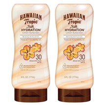 Hawaiian Tropic Weightless Hydration Lotion Sunscreen SPF 30, 6oz | Oil Free Sun - £27.17 GBP