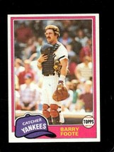 1981 Topps Traded #763 Barry Foote Nm Yankees *X82248 - £0.96 GBP