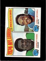 1975 Topps #3 Charley YOUNG/LYDELL Mitchell Nm 1974 Receiving Leaders *XR17512 - £3.07 GBP